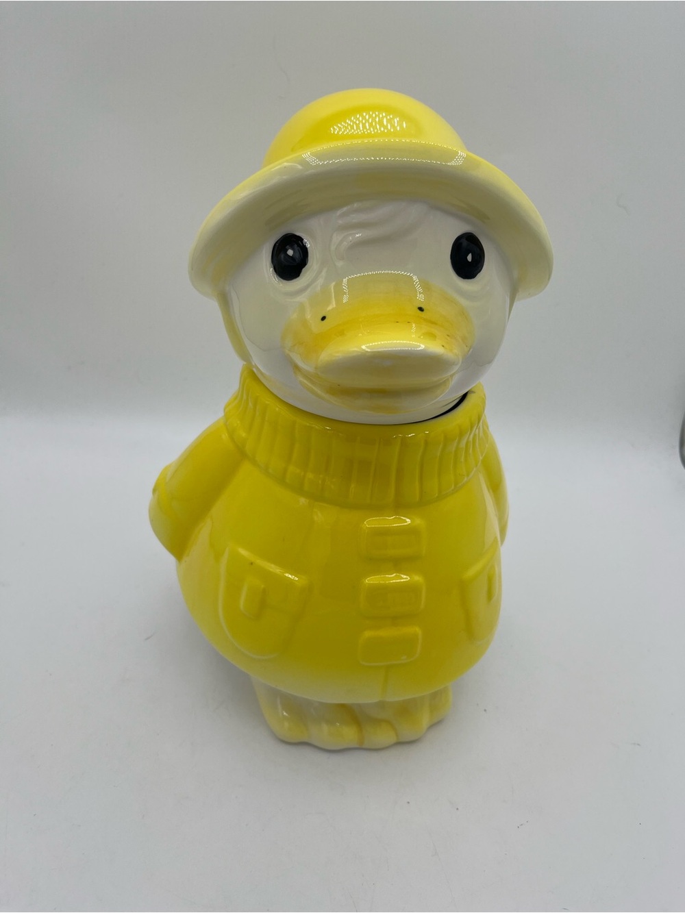 Vintage Ceramic Puddles the Duck Cookie Jar